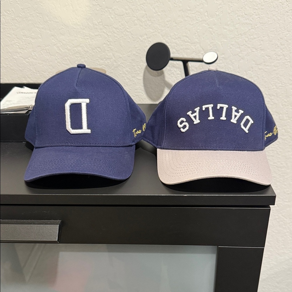 Dallas Kids Baseball Cap Set - Blue and Gray
